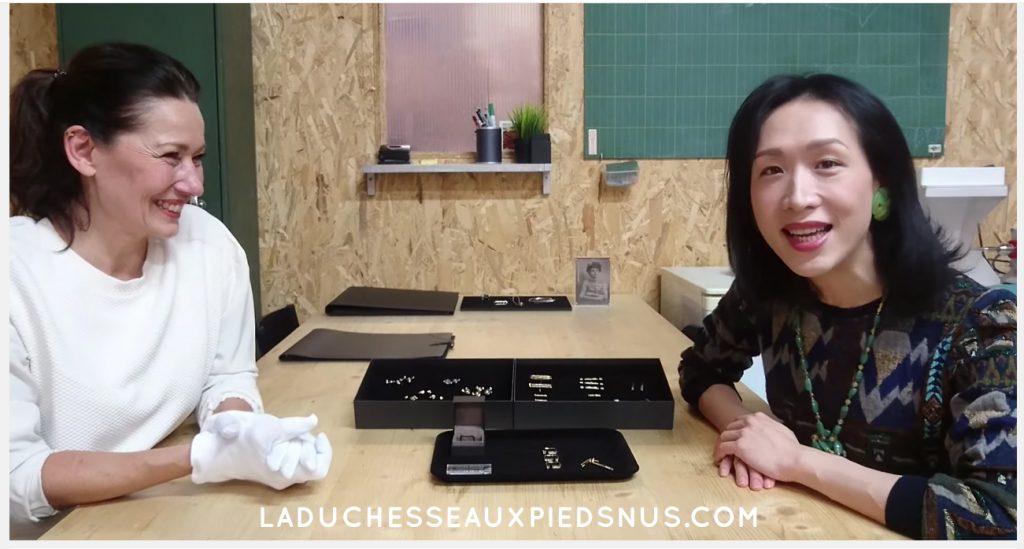 Sony Chan est venue découvrir l’atelier de LA DUCHESSE AUX PIEDS NUS